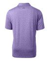 Minnesota Vikings Cutter & Buck Forge Heathered Stretch Mens Polo College Purple Heather Mannequin Back Thumbnail Image