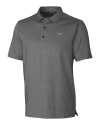 Los Angeles Chargers Cutter & Buck Forge Heathered Stretch Mens Polo Charcoal Heather Mannequin Thumbnail Image