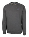 Buffalo Bills Cutter & Buck Saturday Cotton Blend Mens Crew Neck Sweatshirt Charcoal Heather Mannequin Thumbnail Image
