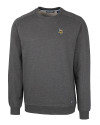 Minnesota Vikings Cutter & Buck Saturday Cotton Blend Mens Crew Neck Sweatshirt Charcoal Heather Mannequin Thumbnail Image