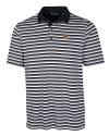 Cincinnati Bengals Cutter & Buck Mens Forge Polo Multi Stripe Black Mannequin Thumbnail Image