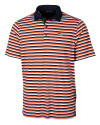 Denver Broncos Cutter & Buck Mens Forge Polo Multi Stripe College Orange Mannequin Thumbnail Image
