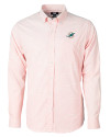 Miami Dolphins Cutter & Buck Versatech Tattersall Stretch Mens Long Sleeve Dress Shirt College Orange Mannequin Thumbnail Image