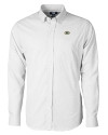 Green Bay Packers Cutter & Buck Versatech Tattersall Stretch Mens Long Sleeve Dress Shirt Charcoal Mannequin Thumbnail Image