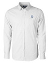 Indianapolis Colts Cutter & Buck Versatech Tattersall Stretch Mens Long Sleeve Dress Shirt Charcoal Mannequin Thumbnail Image