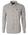 Buffalo Bills Cutter & Buck Versatech Multi Check Stretch Mens Long Sleeve Dress Shirt Black Mannequin Thumbnail Image