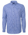 Indianapolis Colts Cutter & Buck Versatech Multi Check Stretch Mens Long Sleeve Dress Shirt Tour Blue Mannequin Thumbnail Image