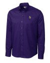 Minnesota Vikings Cutter & Buck Epic Easy Care Nailshead Mens Long Sleeve Dress Shirt College Purple Mannequin Thumbnail Image