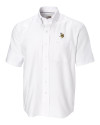 Minnesota Vikings Cutter & Buck Epic Easy Care Nailshead Mens Short Sleeve Dress Shirt White Mannequin Thumbnail Image