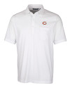 Chicago Bears - Cutter & Buck Advantage Tri-Blend Jersey Mens Big and Tall Pocket Polo White Mannequin Thumbnail Image