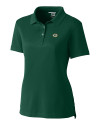 Green Bay Packers Cutter & Buck Advantage Eco Tri-Blend Pique Womens Polo Hunter Green Mannequin Thumbnail Image