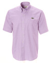 Baltimore Ravens Cutter & Buck Epic Easy Care Nailshead Mens Big and Tall Short Sleeve Dress Shirt Opal Mannequin Thumbnail Image