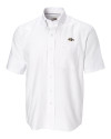 Baltimore Ravens Cutter & Buck Epic Easy Care Nailshead Mens Big and Tall Short Sleeve Dress Shirt White Mannequin Thumbnail Image