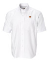 Cincinnati Bengals Cutter & Buck Epic Easy Care Nailshead Mens Big and Tall Short Sleeve Dress Shirt White Mannequin Thumbnail Image
