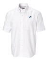 Detroit Lions Cutter & Buck Epic Easy Care Nailshead Mens Big and Tall Short Sleeve Dress Shirt White Mannequin Thumbnail Image