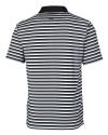 Atlanta Falcons Cutter & Buck Big & Tall Forge Polo Multi Stripe Black Mannequin Back Thumbnail Image