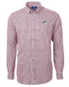 Miami Dolphins Cutter & Buck Versatech Multi Check Stretch Mens Big and Tall Long Sleeve Dress Shirt College Orange Mannequin Thumbnail Image