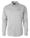 Indianapolis Colts Cutter & Buck Versatech Pinstripe Stretch Mens Big and Tall Dress Shirt Black Mannequin Thumbnail Image