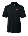 San Francisco 49ers Cutter & Buck CB Drytec Genre Textured Solid Mens Big and Tall Polo Black Mannequin Thumbnail Image
