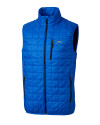 Los Angeles Chargers Cutter & Buck Rainier PrimaLoft® Mens Big and Tall Eco Insulated Full Zip Puffer Vest Royal Mannequin Thumbnail Image