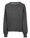 Tampa Bay Buccaneers Cutter & Buck Saturday Cotton Blend Womens Crew Neck Sweatshirt Charcoal Heather Mannequin Thumbnail Image