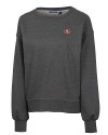 San Francisco 49ers Cutter & Buck Saturday Cotton Blend Womens Crew Neck Sweatshirt Charcoal Heather Mannequin Thumbnail Image