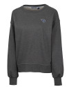 Tennessee Titans Cutter & Buck Saturday Cotton Blend Womens Crew Neck Sweatshirt Charcoal Heather Mannequin Thumbnail Image