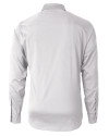 Philadelphia Eagles Cutter & Buck Versatech Geo Dobby Stretch Mens Big and Tall Long Sleeve Dress Shirt White/Black Mannequin Back Thumbnail Image