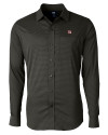 New York Giants Cutter & Buck Versatech Geo Dobby Stretch Mens Big and Tall Long Sleeve Dress Shirt Black Mannequin Thumbnail Image