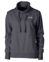 Seattle Seahawks Cutter & Buck Saturday Cotton Blend Womens Funnel Neck Sweatshirt Charcoal Heather Mannequin Thumbnail Image