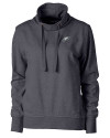 Philadelphia Eagles Cutter & Buck Saturday Cotton Blend Womens Funnel Neck Sweatshirt Charcoal Heather Mannequin Thumbnail Image