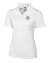 Pittsburgh Steelers Cutter & Buck Genre Textured Solid Womens Polo White Mannequin Thumbnail Image