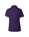 Minnesota Vikings Cutter & Buck Genre Textured Solid Womens Polo College Purple Mannequin Back Thumbnail Image