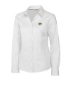 Green Bay Packers Cutter & Buck Epic Easy Care Fine Twill Womens Long Sleeve Dress Shirt White Mannequin Thumbnail Image