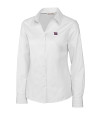 View image 7: New York Giants Cutter & Buck Epic Easy Care Fine Twill Womens Long Sleeve Dress Shirt White Mannequin