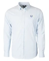 View image 4: Indianapolis Colts Cutter & Buck Versatech Tattersall Stretch Mens Big and Tall Dress Shirt French Blue Mannequin