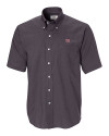 New York Giants Cutter & Buck Epic Easy Care Nailshead Mens Short Sleeve Dress Shirt Black Mannequin Thumbnail Image