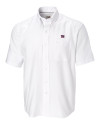 New York Giants Cutter & Buck Epic Easy Care Nailshead Mens Short Sleeve Dress Shirt White Mannequin Thumbnail Image