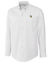 Minnesota Vikings Cutter & Buck Epic Easy Care Nailshead Mens Big and Tall Long Sleeve Dress Shirt White Mannequin Thumbnail Image