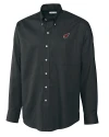 Arizona Cardinals Cutter & Buck Epic Easy Care Nailshead Mens Big and Tall Long Sleeve Dress Shirt Black Mannequin Thumbnail Image
