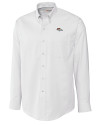 Denver Broncos Cutter & Buck Epic Easy Care Nailshead Mens Big and Tall Long Sleeve Dress Shirt White Mannequin Thumbnail Image