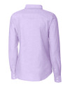 Minnesota Vikings Cutter & Buck Stretch Oxford Womens Long Sleeve Dress Shirt Opal Mannequin Back Thumbnail Image