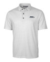 Seattle Seahawks Cutter & Buck Pike Double Dot Print Stretch Mens Polo Charcoal Mannequin Thumbnail Image