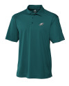 Philadelphia Eagles Cutter & Buck Genre Textured Solid Mens Polo Midnight Green Mannequin Thumbnail Image