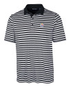 Pittsburgh Steelers Cutter & Buck Mens Forge Polo Multi Stripe Black Mannequin Thumbnail Image