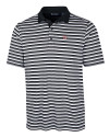 New York Giants Cutter & Buck Mens Forge Polo Multi Stripe Black Mannequin Thumbnail Image