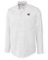 Tampa Bay Buccaneers Cutter & Buck Epic Easy Care Nailshead Mens Long Sleeve Dress Shirt White Mannequin Thumbnail Image