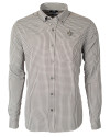 New Orleans Saints Cutter & Buck Versatech Multi Check Stretch Mens Big and Tall Long Sleeve Dress Shirt Black Mannequin Thumbnail Image