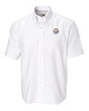 Pittsburgh Steelers Cutter & Buck Epic Easy Care Nailshead Mens Big and Tall Short Sleeve Dress Shirt White Mannequin Thumbnail Image