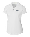 Seattle Seahawks Cutter & Buck Forge Stretch Womens Short Sleeve Polo White Mannequin Thumbnail Image